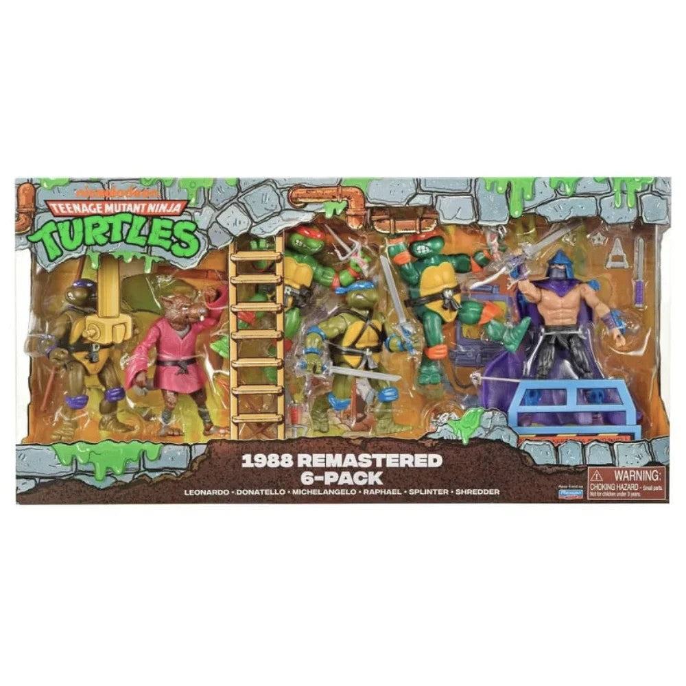 1988REMASTERED6-PACK–TeenageMutantNinjaTurtles(TMNT)
