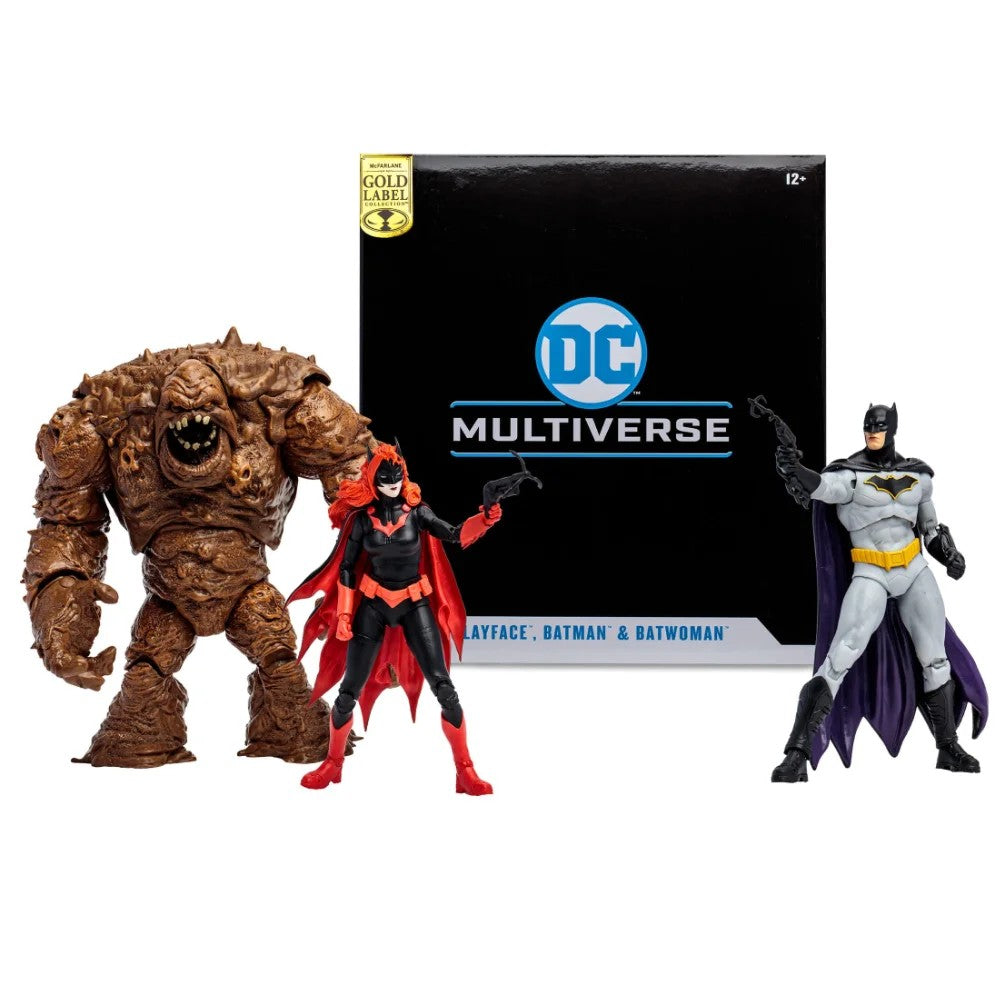 CLAYFACE,BATMAN&BATWOMAN–DCMultiverseGoldLabelMultipack–DCRebirth