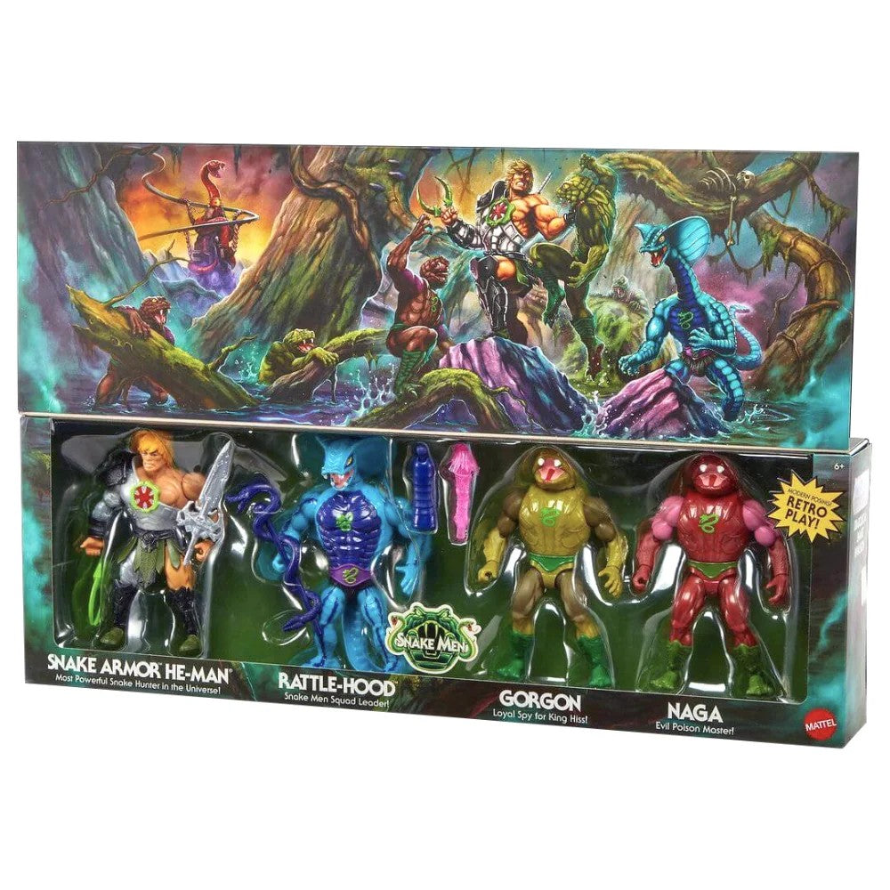 DIABOLICALSNAKEINVASION–MastersoftheUniverseOrigins(MotU)–Exclusive4-Pack
