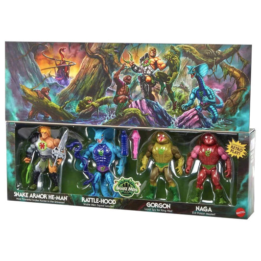 DIABOLICALSNAKEINVASION–MastersoftheUniverseOrigins(MotU)–Exclusive4-Pack