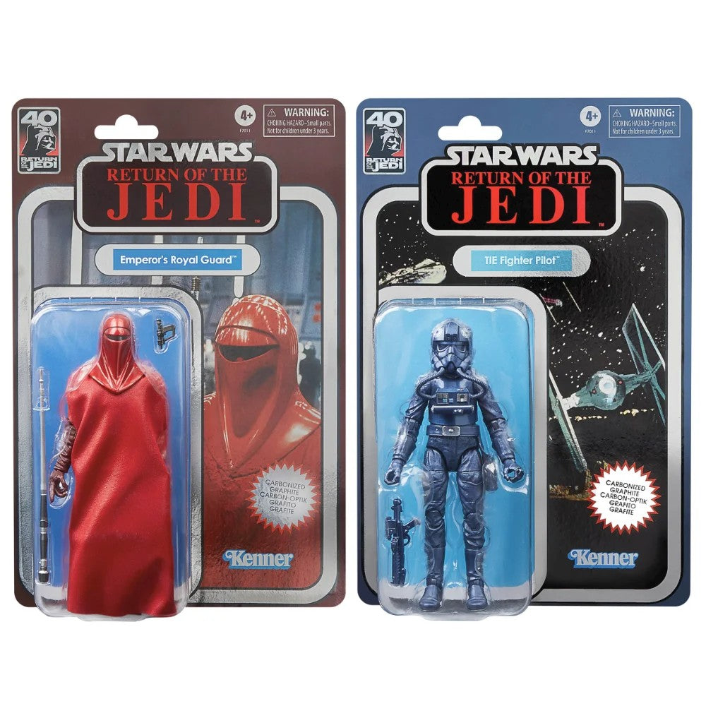 EMPERORSROYALGUARD&TIEFIGHTERPILOT–StarWarsBlackSeriesCarbonized2-Pack–40thAnniversaryEdition