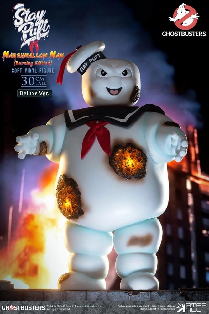 GhostbustersStayPuftMarshmallowManBurningEditionDeluxeStatue