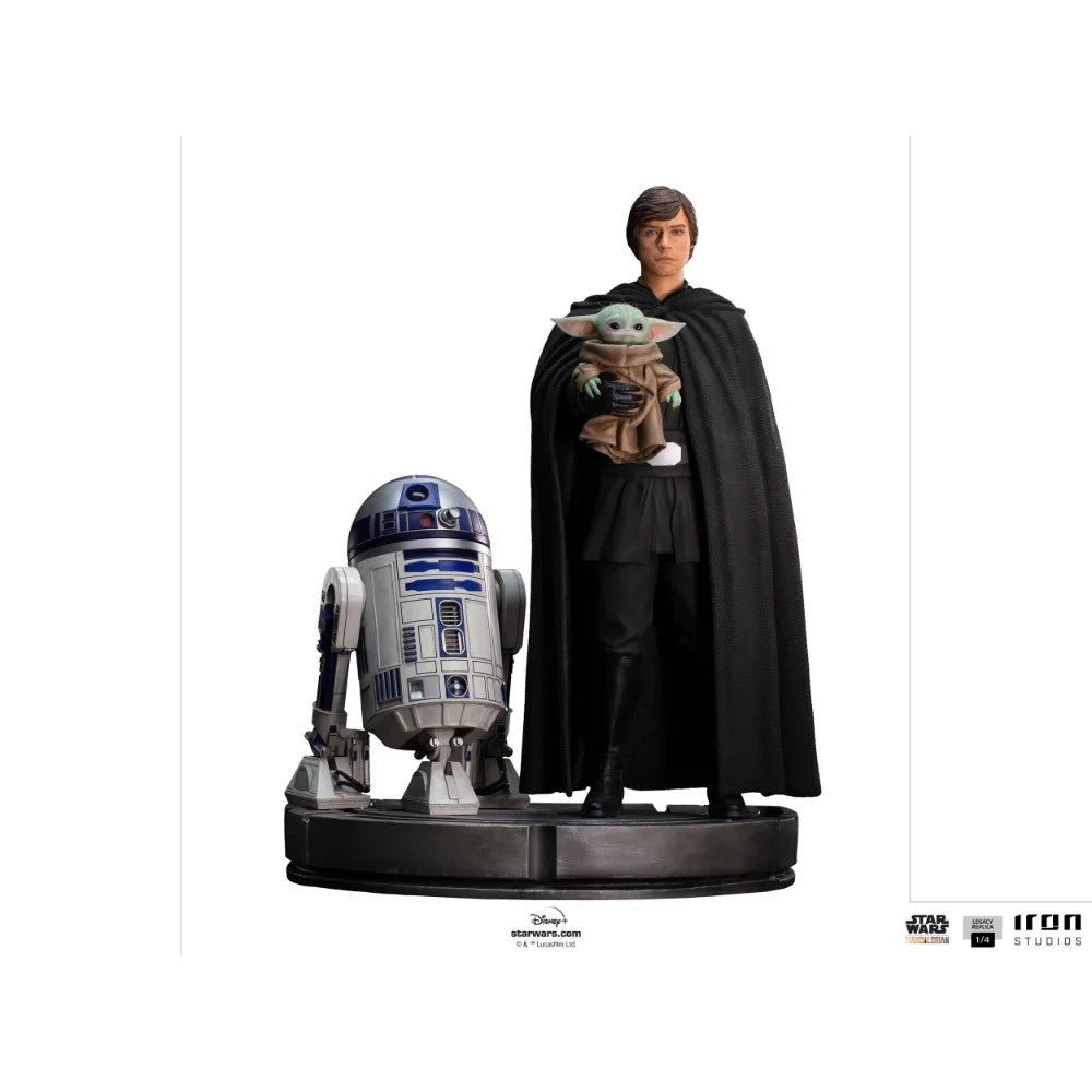 LUKESKYWALKER,R2D2&GROGU–StarWars–LegacyReplica–IronStudios