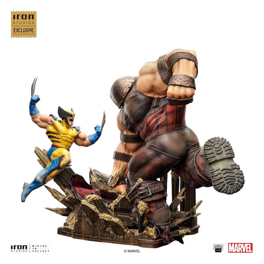 MarvelBDSArtScaleWolverineVsJuggernautHeoEUExclusive1/10Statue