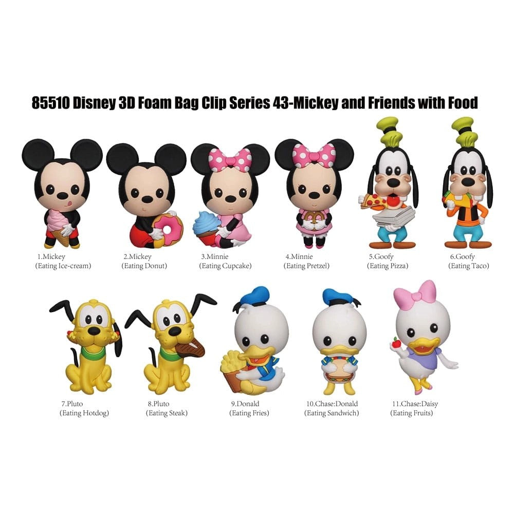 Mickey&Friends3DPVC-TaschenanhängerMickey&FriendswithFoodSeries43Display(24)