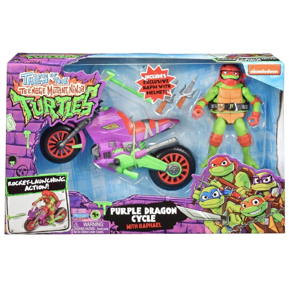 PURPLEDRAGONCYCLE&RAPHAEL–TeenageMutantNinjaTurtles(TMNT)–TalesoftheTeenageMutantNinjaTurtles