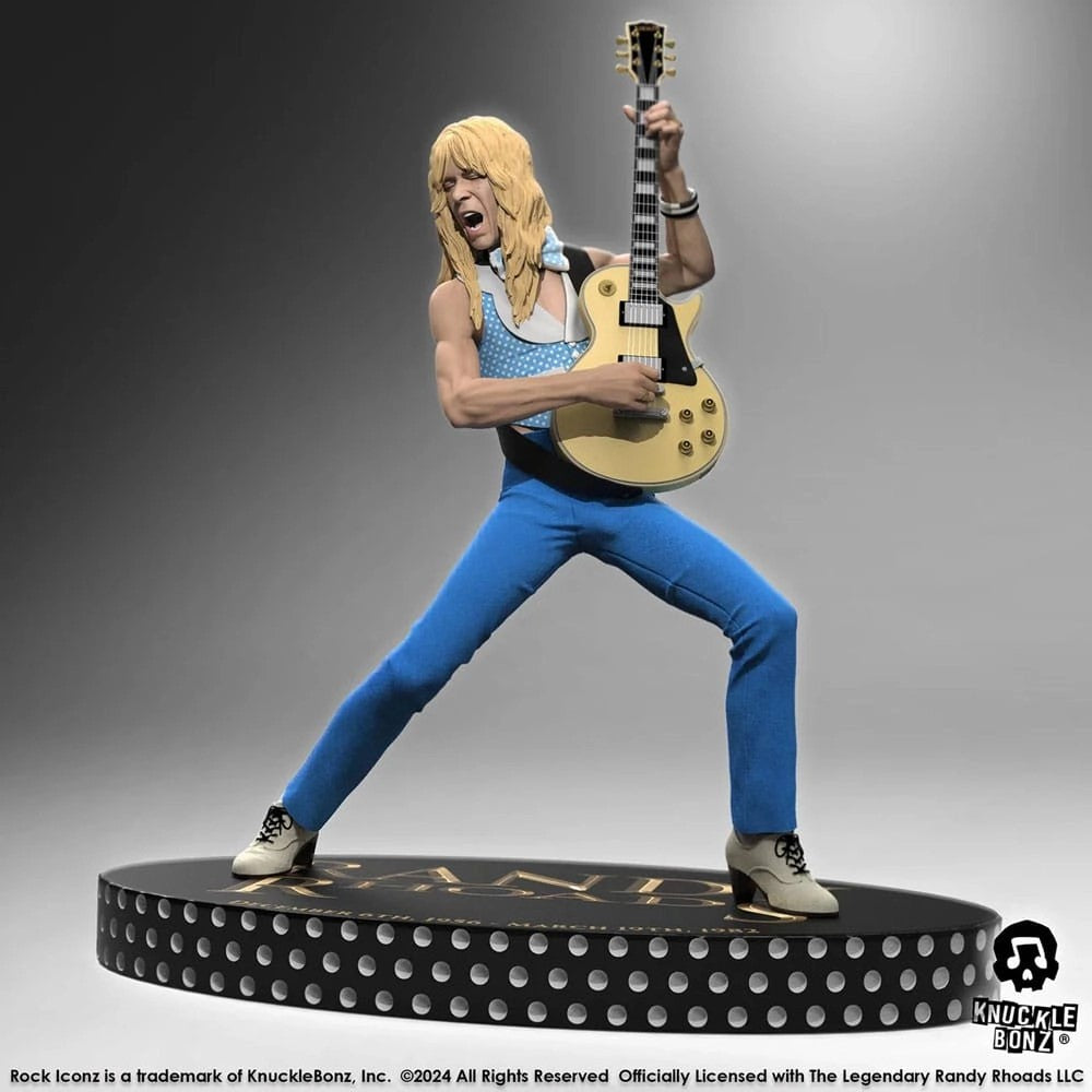 RandyRhoadsIVTheEarlyYearsBlueVersionRockIconzStatue