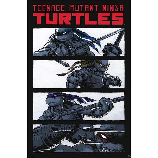 TeenageMutantNinjaTurtlesComicsblack&whitePoster