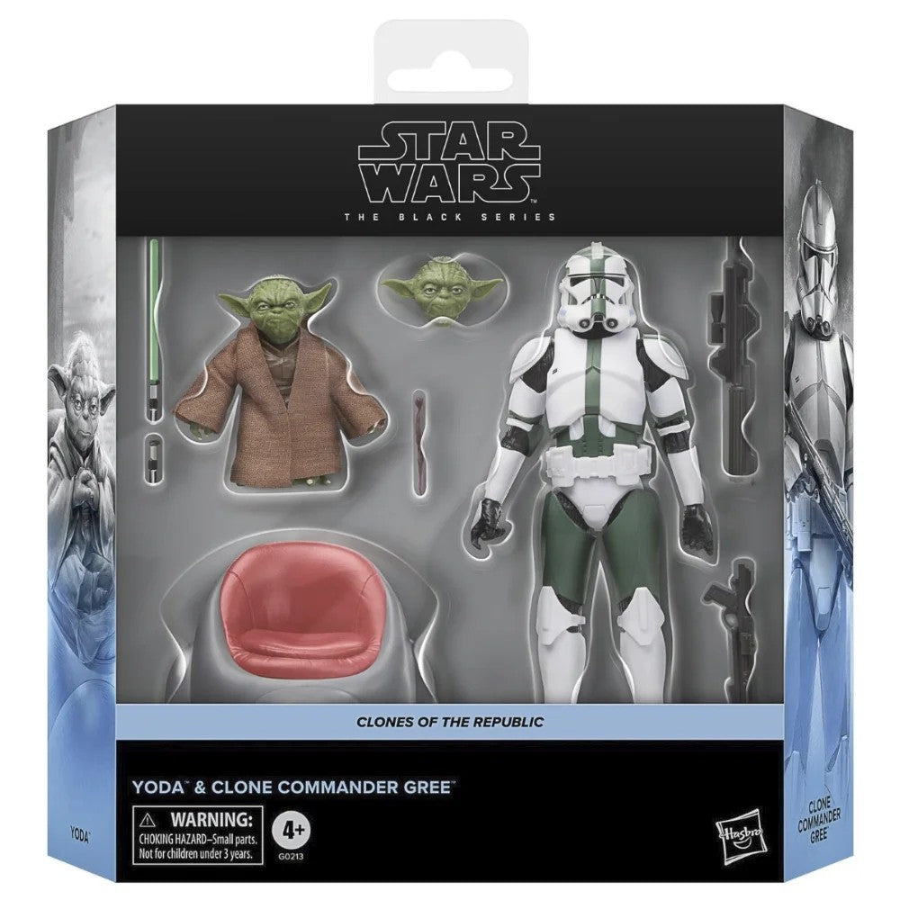 YODA&CLONECOMMANDERGREE–StarWarsBlackSeries2-Pack–ClonesoftheRepublic